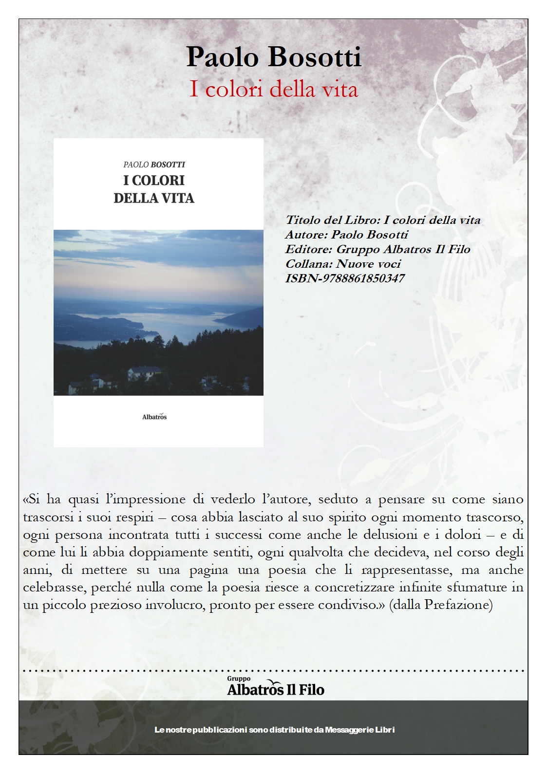 Copertina di I colori della vita